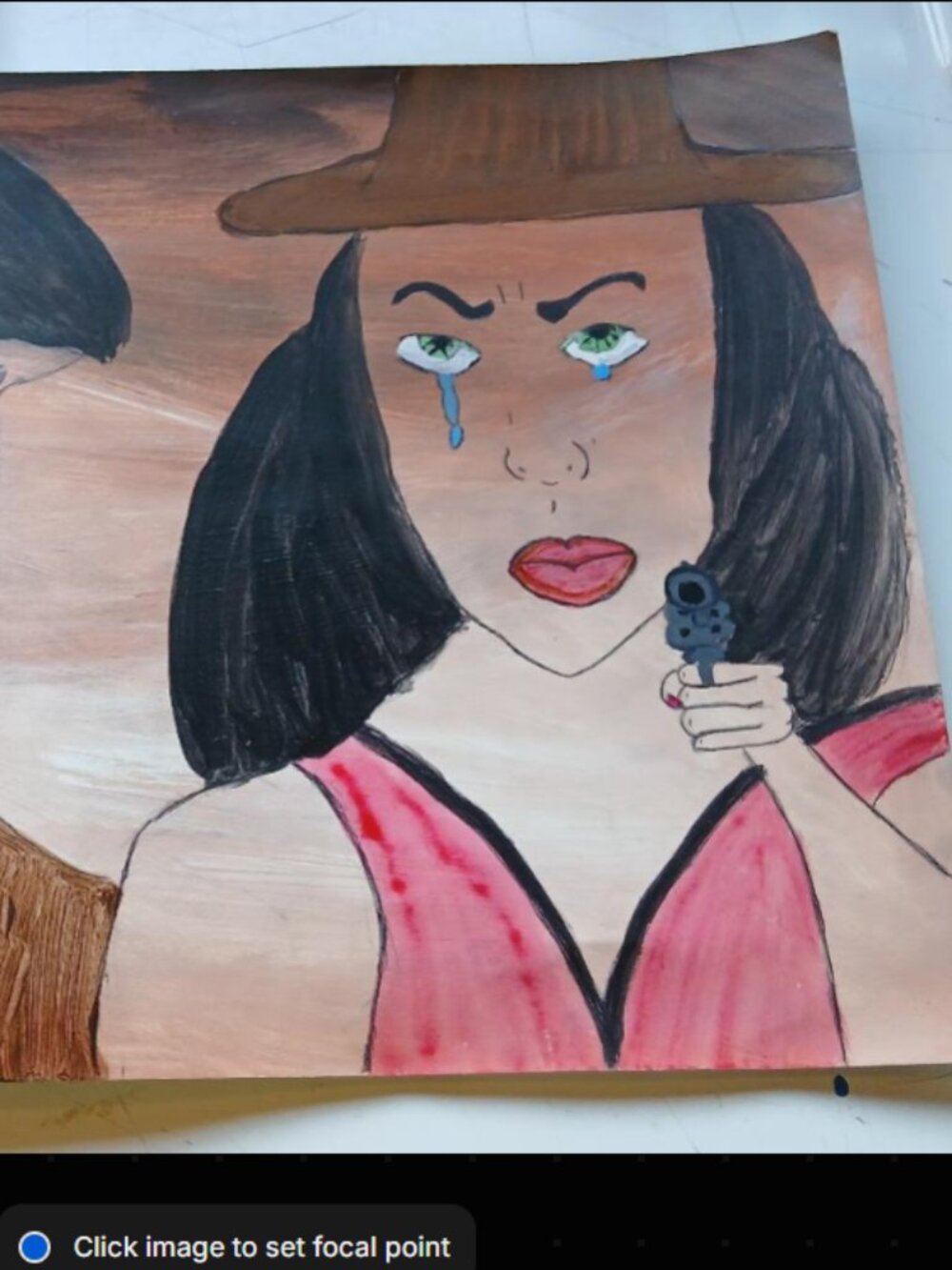 "Honey Don't Shoot Him" Painting by the Chef Dr. Mark Twain Heaton III